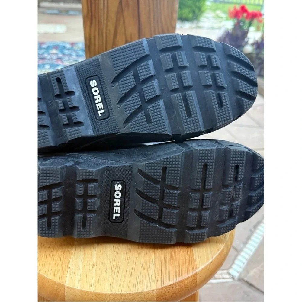 ❄️ Sorel Women's‎ Snow Boots Waterproof Insulated Black Neon Size 7 ❄️